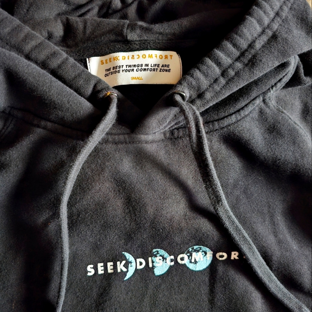 Seek Discomfort LIMITED EDITION Space and Moon We Are Seekers Hoodie | Small